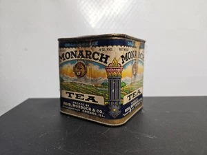 Vintage Monarch Tea From Reid Murdoch Chicago Tin Can - Picture 1 of 5