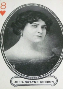 Tarjeta comercial original Julia Swayne Gordon 1916 actriz de cine mudo jugando - Imagen 1 de 2