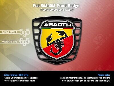 Fiat 500 Abarth 595 695 Turismo Competizione Oem Style Front Grill Badge • 12.17€