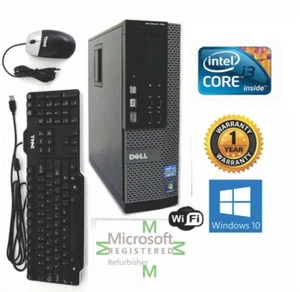 Dell 9010 Desktop Computer i3 Quad Windows 10 hp 64 480GB SSD 8gb Ram Bluetooth - Picture 1 of 7