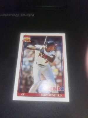1991 Topps #630 Dave Winfield Angels - Image 1 of 2