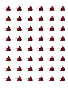 48 LADYBUG ENVELOPE SEALS LABELS STICKERS 1.2" ROUND - Picture 1 of 1