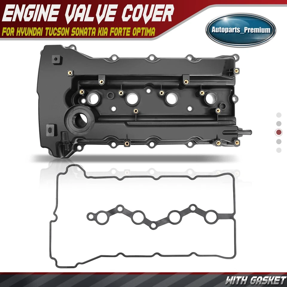 Cubierta de válvula de motor con junta para Hyundai Sonata 09-15 Tucson Kia Optima Sportage Foto 1 de 4