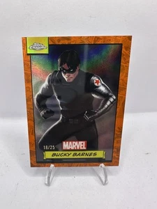 2024 Topps Chrome Marvel #37 Bucky Barnes Orange Refractor /25 - Bild 1 von 2