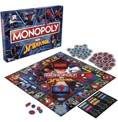 Hasbro Gaming Marvel SpiderMan Monopoly Brand New Sealed Board Game RRP £39.99 - Image 1 of 4