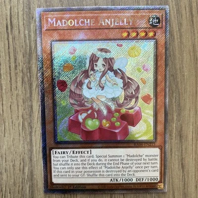 Madolche Anjelly (Platinum Secret Rare) RA04-EN215 Stampede 1st Edition NM - Image 1 of 2