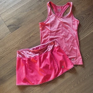Prince Outfit Pickleball Tennis Women's Med Skort & Racer-back Set Pink Cute - Picture 1 of 9