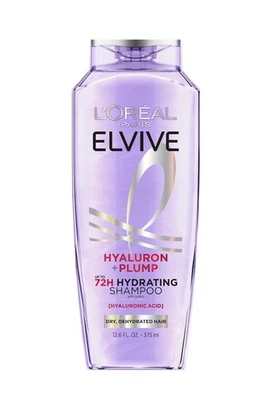 L'Oreal Elvive Hyaluron Plump Shampoo 12.6oz – Hydrating Care - Image 1 of 4