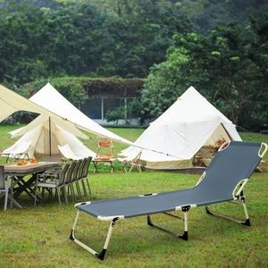 Tragbare Klapp Camping Bett Liege Armee Outdoor Schlafen Wandern Reise - Bild 1 von 10
