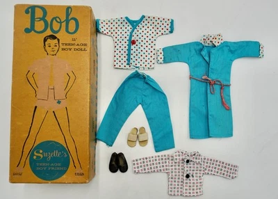 Винтажная оригинальная одежда, обувь и коробка для куклы Bob от Uneeda - Изображение 1 из 3