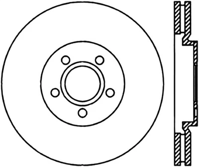 StopTech 127.63053L передний левый ротор подходит для Chrysler PT Cruiser/Dodge Neon SRT-4 - Изображение 1 из 2