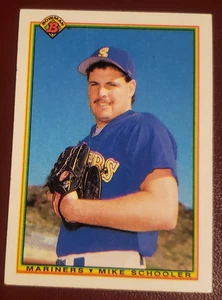 1990 Bowman #470 Mike Schooler P Seattle Mariners      ***40% off 2 or More - Picture 1 of 2