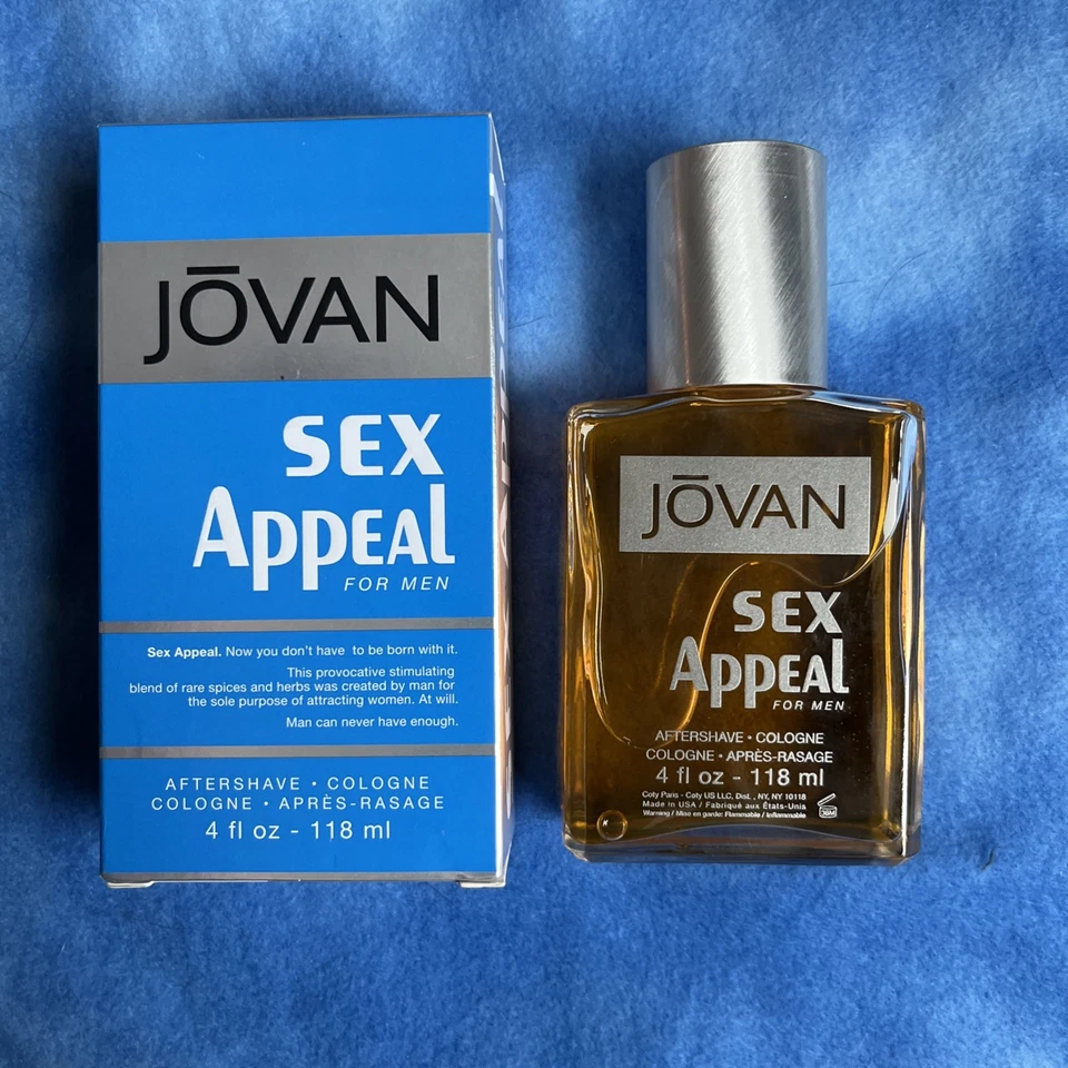 De colección Nuevo JOVAN SEX APPEAL Aftershave Colonia 4 FL OZ Con Caja Foto 1 de 4