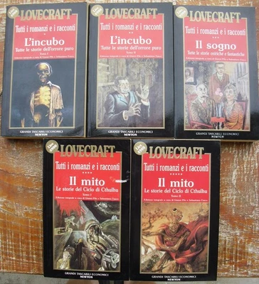 Lovecraft Tutti i romanzi e i racconti Lotto libri horror Cthulhu SERIE COMPLETA - Immagine 1 di 4