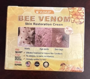 4 VLSVLS Bee Venom Skin Restoration Cream Skin Tags Warts Age Spots-New/Sealed - Picture 1 of 3