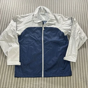 Chaqueta cortavientos Columbia Sportswear para hombre talla grande L azul gris - Imagen 1 de 4