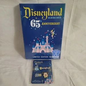 Disneyland Resort 65th Anniversary T-Shirt and Enamel Pin Set - Picture 1 of 3