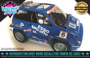 Tamiya Honda City Turbo "ESSO ULTRAFLO" GT500 Body Custom RC R/C Decal Stickers! - Picture 1 of 7