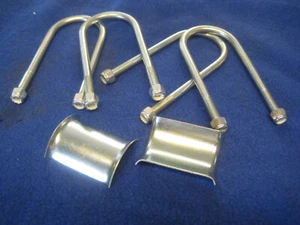 MG MIDGET, AUSTIN HEALEY SPRITE REAR SPRING U AXLE BOLTS&SADDLE PLATES BC102/104 - Picture 1 of 8