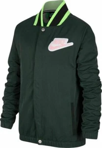 Boys Size XL Nike Sportswear HoopFly Jacket Green Black Pink Foam AQ9430-346 - Picture 1 of 12