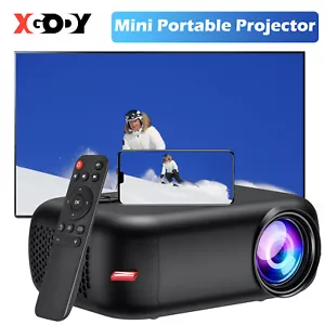 Mini Portable Projector 1080P Full HD USB Home Theater Cinema Video Movie HDMI - Picture 1 of 18