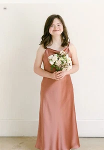 Revelry Juniors Skye Satin Dress - Picture 1 of 23