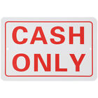 Cash Only Metal Tin Sign for Business Retail Store Home Restaurant Bar Hotel