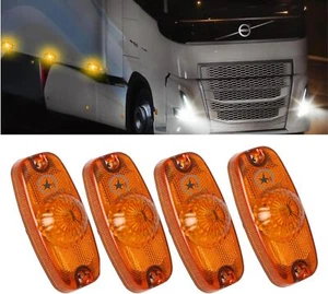 LED Rear Light Assembly For Truck Trailer Outline Marker Universal Red Amber - Bild 1 von 39