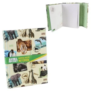Animal Planet lizenziertes schmal liniertes Notizbuch 96 Blatt A5 mit Klapplasche - Bild 1 von 1