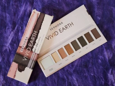 Sephora Collection Vivid Earth Eye Palette Wild Nature 8 Pan Powder Color Shades - Image 1 of 4