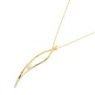 MIKIMOTO Akoya Pearl 5.7mm Diamond Necklace 18K Yellow Gold 750 90224574