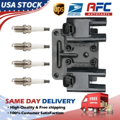 Ignition Coil+plugs OEM Quality for 2005-2010 Chevrolet Optra 1.2L 1.6L L4 UF698 Foto 1 de 4