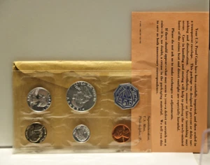 1963 US Silver Proof Set w/ Original Envelope & Papers - Picture 1 of 5
