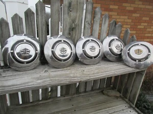 5 1955 DODGE DOG DISH POVERTY HUBCAPS/HOT STREET RAT ROD - Picture 1 of 7