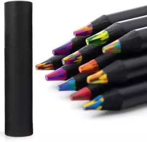 12 Colors Rainbow Pencils, Multi Colored Pencils for Adult Coloring, Multicolore - Picture 1 of 12