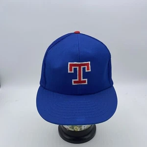 Gorra de béisbol azul ajustable vintage de los Texas Rangers con cierre a presión para adultos Nolan Ryan - Imagen 1 de 3