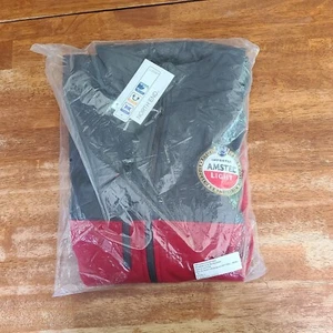 New North End Zip Jacket XL Amstel Light Men's Red/Grey NWT - Picture 1 of 5