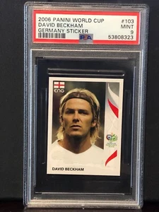 Pegatina David Beckham 2006 Copa Mundial Panini #103 PSA 9 - Imagen 1 de 1