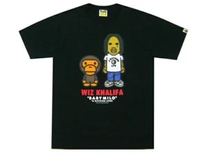 A BATHING APE x WIZ KHALIFA BABY MILO TEE T-Shirt 19AW New Black JAPAN Size M - Picture 1 of 3