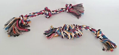 Dog Toy Strong Rope Teething Chew Toys Puppy 30-38cm Play Training Tug Ropes - Image 1 of 4