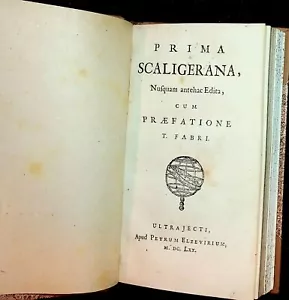 J J Scaliger / Prima Scaligerana 1st Edition 1670 - Picture 1 of 5