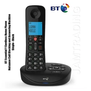 BT Essential Y Cordless Phone with Nuisance Call Blocking and Ans Machine SINGLE - Zdjęcie 1 z 8