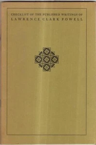 Checklist of the Published Writings of Lawrence Clark Powell : Betty Rosenberg - Imagen 1 de 2