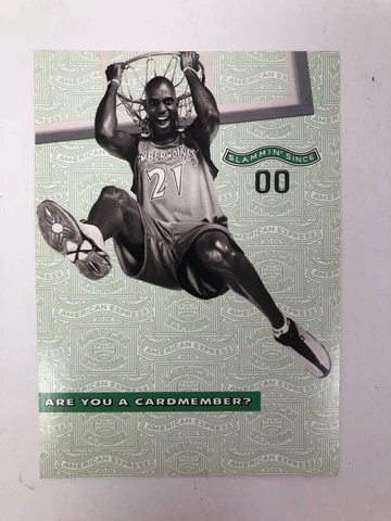KEVIN GARNETT AMERICAN EXPRESS PROMOTIONAL VINTAGE 2001 POST CARD - RARE! Cover