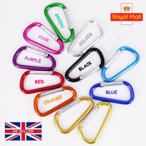 Buckle Carabina Karabiner Snap Camping Carabiner Clip Clasp Spring Hook Keyring - Picture 1 of 22