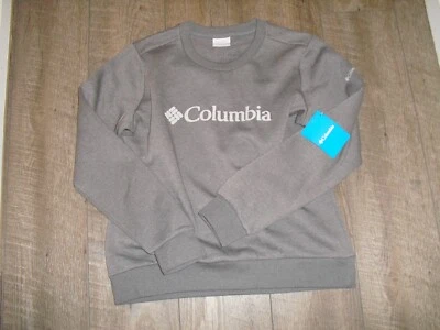 Новый COLUMBIA женщин толстовка серый логотип на передней размер средний - Изображение 1 из 2