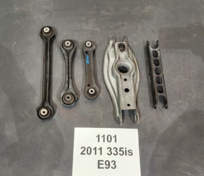 ✅ OEM BMW E90 E92 Rear Right Lower Upper Suspension Control Arm Wishbone SET 78k - Image 1 of 4