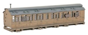 Derelict LARGE Grounded Carriage Plastic Kit 519 - Model Trains OO/HO