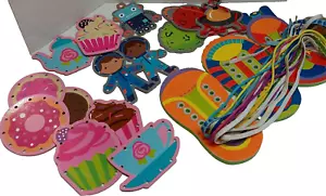 15 Lace Cards 17 Laces Practice Toy Lacing Cards Sewing Kit for Kids Fine Motor - Picture 1 of 9