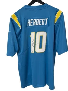 Autographed Signed Jersey Justin Herbert #10 NFL BAS COA - Picture 1 of 4